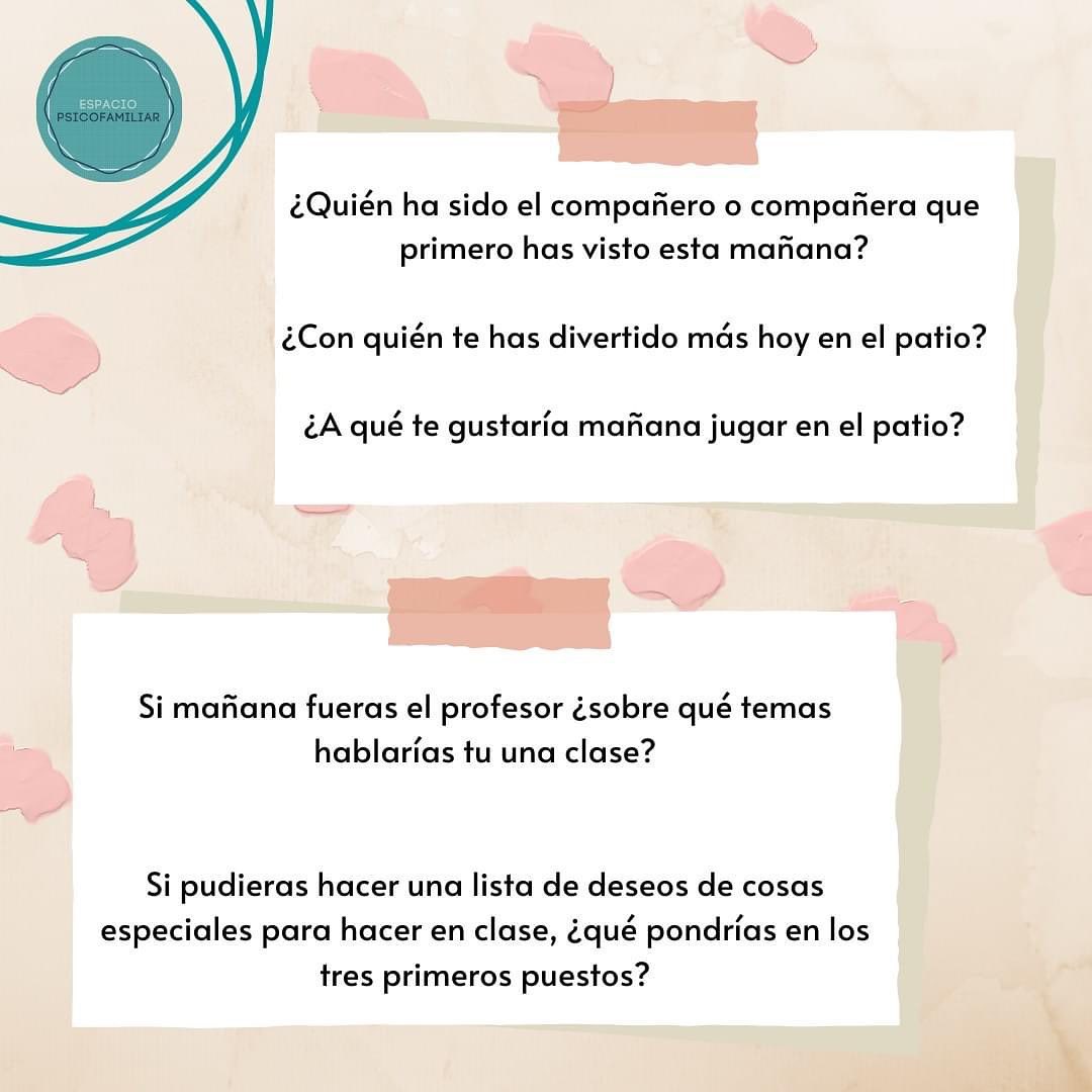 Preguntas Para Hablar Con Tu Hijo Sobre El Cole Espacio Psicofamiliar